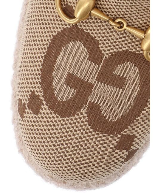 Gucci Natural Fria Jumbo GG Slipper Bootie