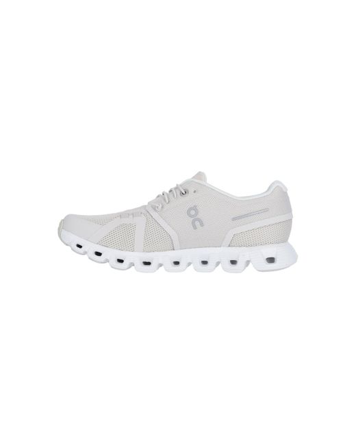 On Shoes White 'cloud 5' Sneakers