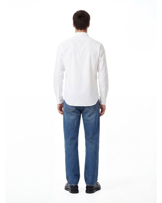 Aspesi White Tailored Shirt With Button-Down Front for men