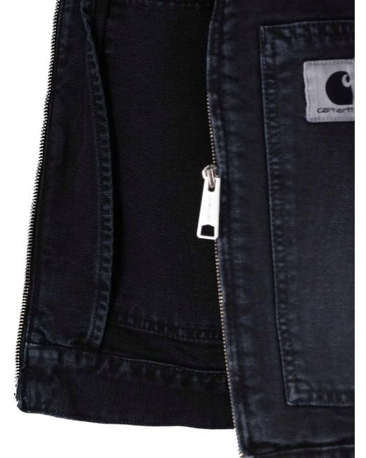 Carhartt Blue Jacket Zip "Og Arcan" for men