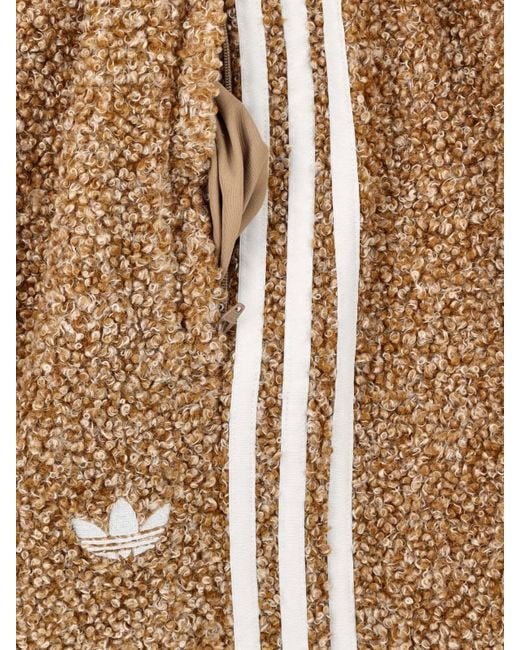 Pantaloni Bouclé "Firebird" di Adidas in Natural da Uomo