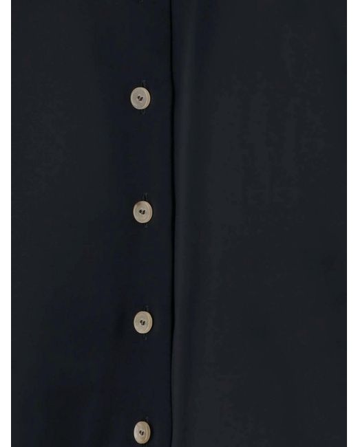 Khaite Black Satin Shirt "Ivy"