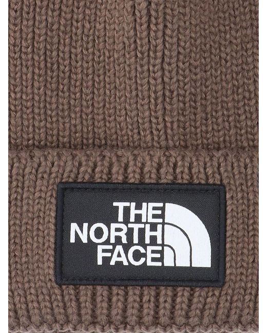 Berretto Logo di The North Face in Brown
