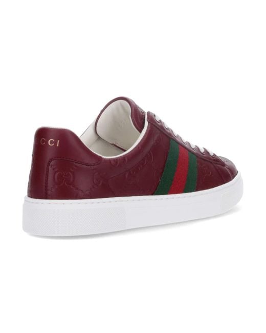 Gucci Red Sneakers Fabric: Viscose
