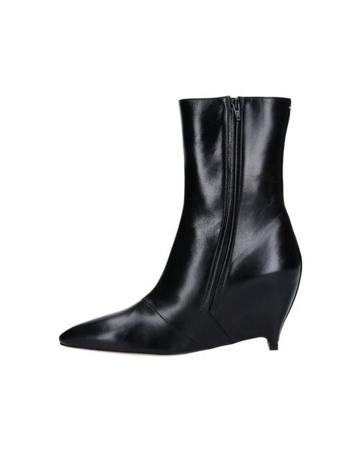Maison Margiela Black Ankle Boots “Heel-Less”