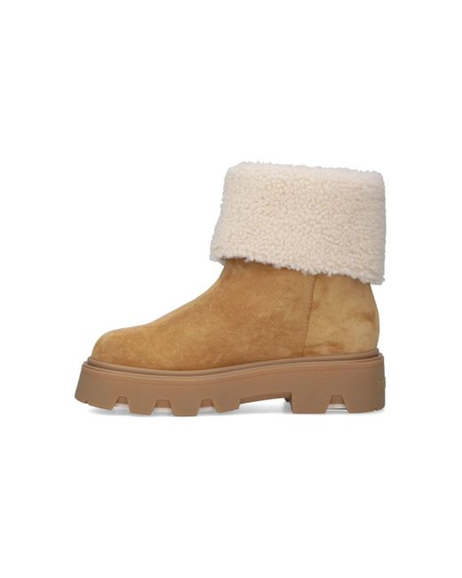Moncler Natural 'Aurea' Ankle Boots