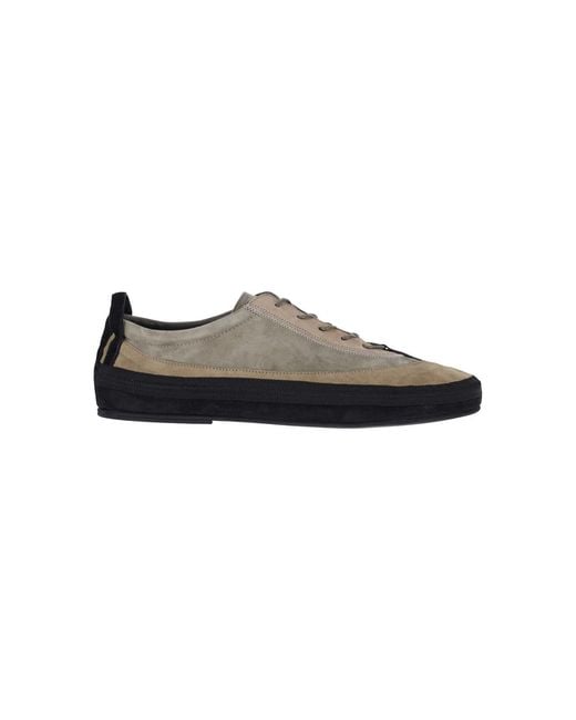 RANRA Black "Heitt" Suede Sneakers for men