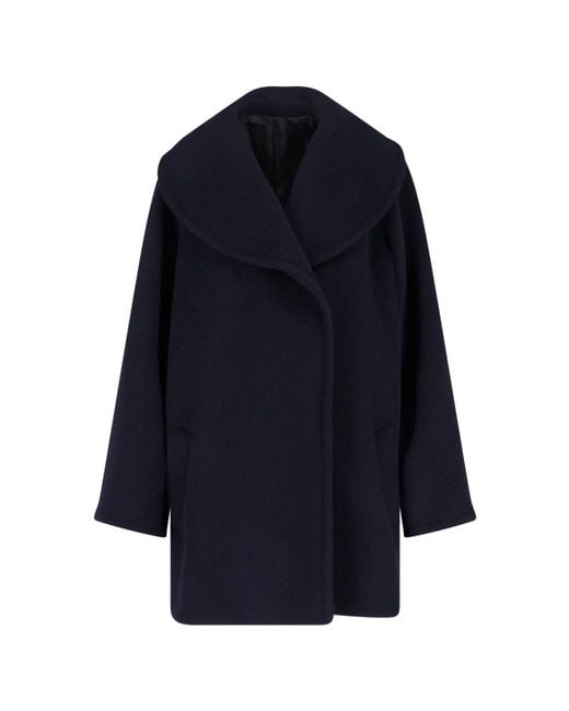 Alaïa Blue Wool Caban
