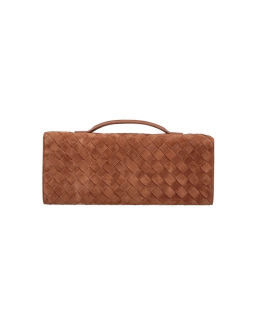 Bottega Veneta Brown Clutch "Andiamo"