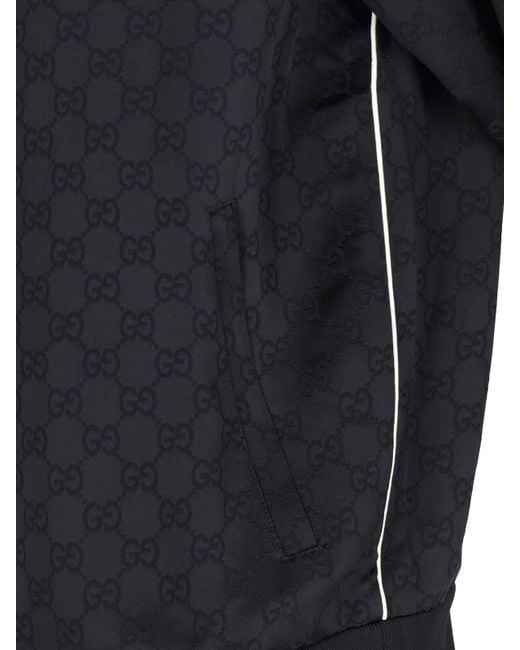 Gucci Black 'Gg' Zip Jacket for men