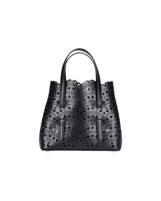 Alaïa Black Tote Bag “Mina 20”