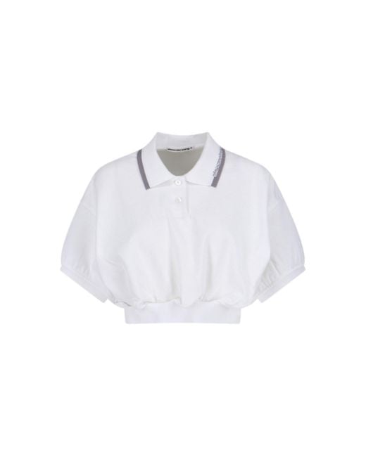 Alexander Wang White Logo Polo
