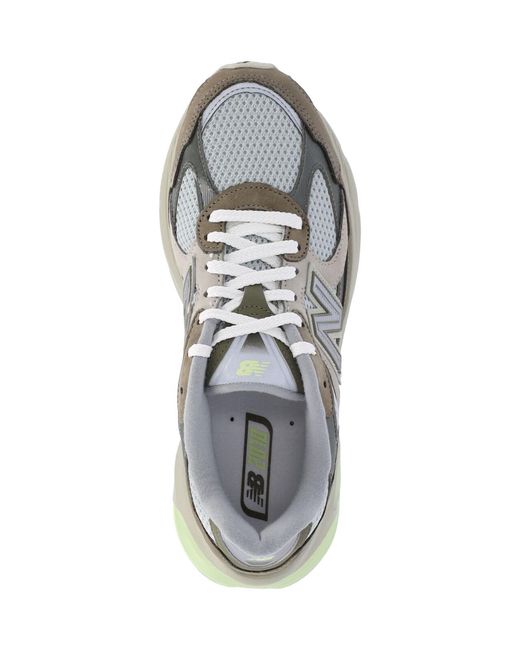 New Balance Green Sneakers Leather