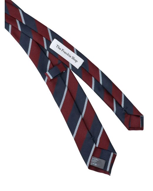 Frankie Shop Red Striped Tie