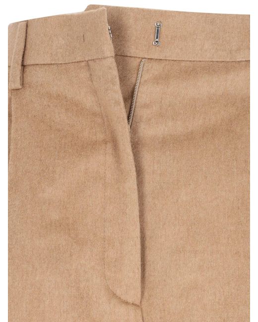 Prada White Shorts With Pleats