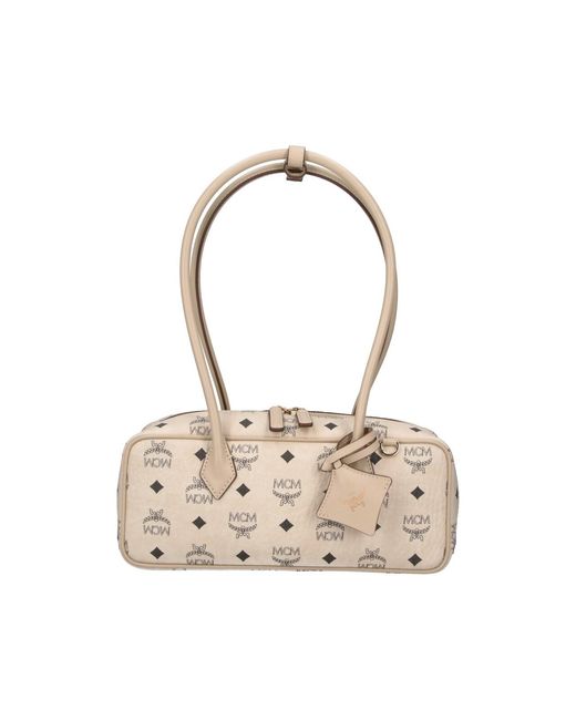 MCM White Mini-Style Crossbody Bag