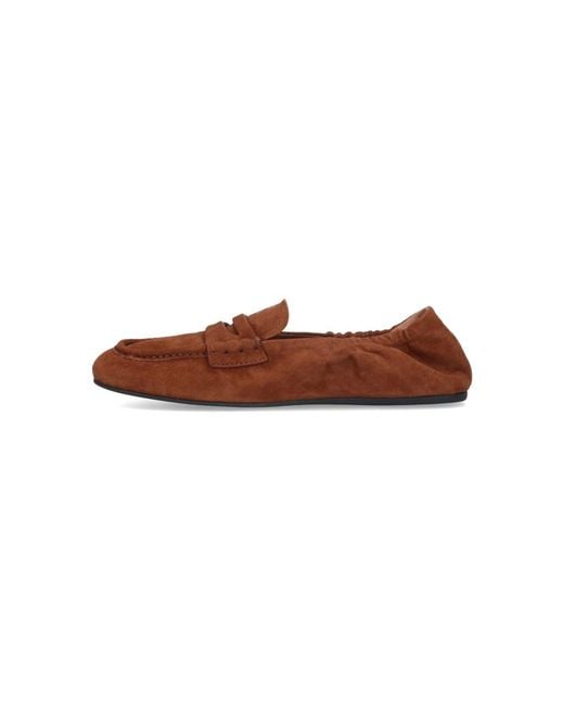 Miu Miu Brown 'Ruches' Loafers