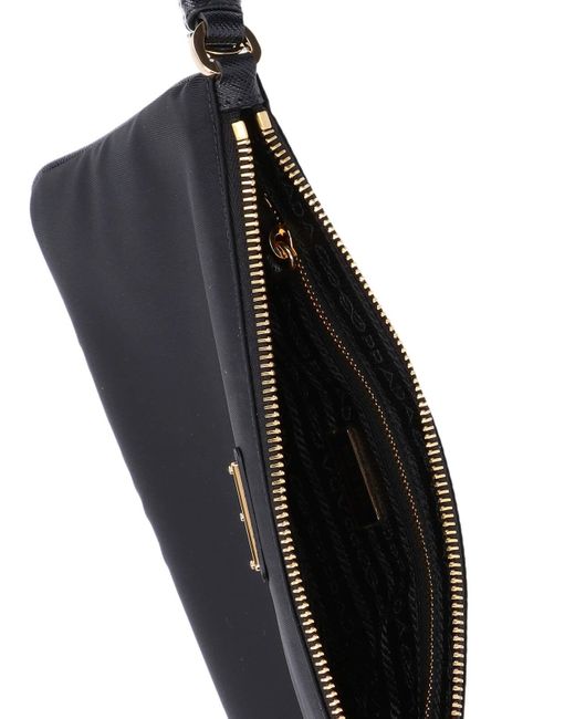 Prada Blue Logo Shoulder Pouch