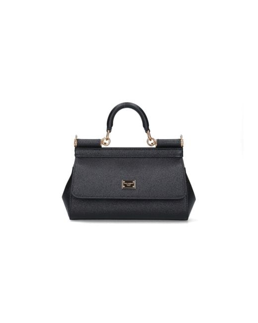Borsa A Mano Piccola "Sicily" di Dolce & Gabbana in Black