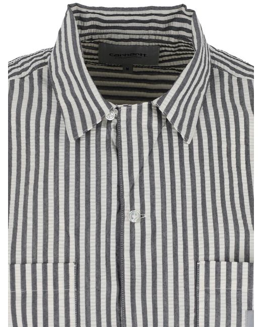 Carhartt Gray Shirt “Leavel S/S” for men