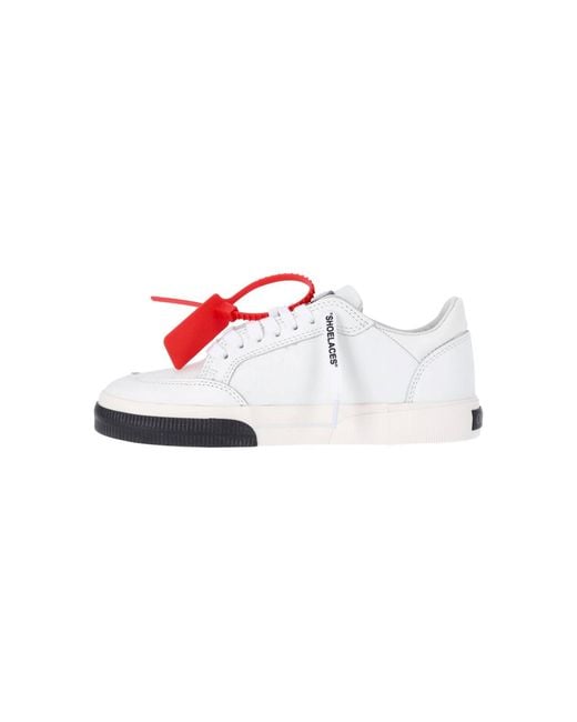 Off-White c/o Virgil Abloh White Bovine Leather Low-Top Sneakers With Cotton And Rubber Sole for men