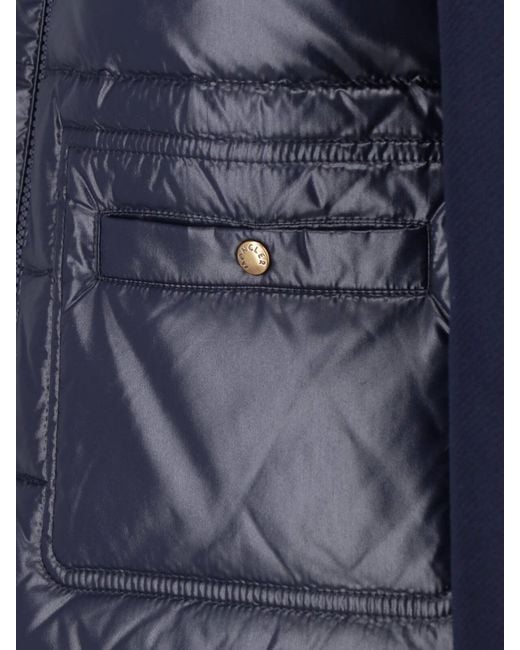 Moncler Blue Padded Cardigan