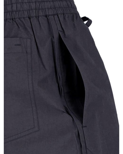 Matteau Blue Relaxed Fit Shorts With Minimalist Design