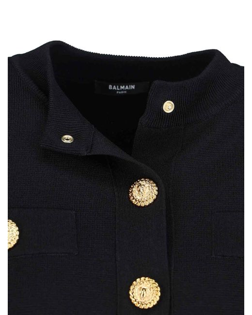 Balmain Black Caridgan Crop