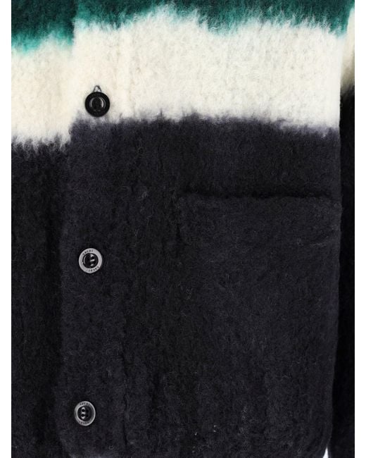 Sacai Black Wool Cardigan for men