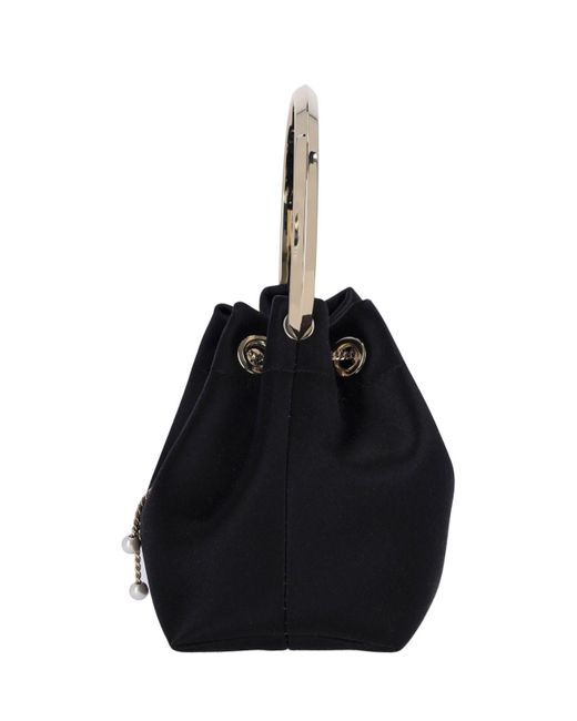 Borsa Bucket Mini "Bon Bon" di Jimmy Choo in Black