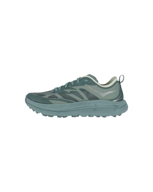 Hoka One One Green Sneakers Fabric