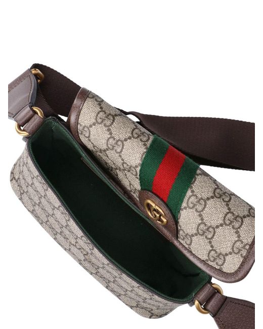 Gucci Gray Mini Shoulder Bag "Ophidia" for men