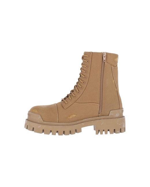 Balenciaga Natural Cotton Boots for men