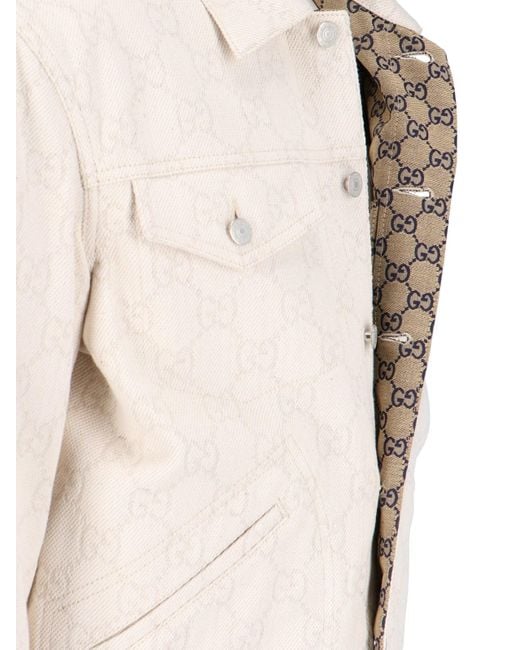 Gucci White 'Gg' Jacket for men