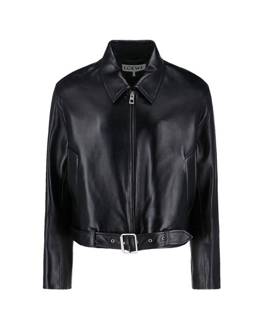 Loewe Black 'Biker' Jacket for men