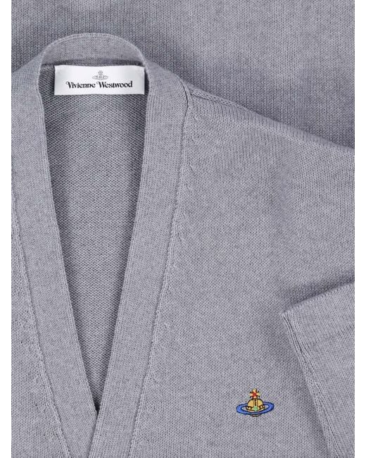 Vivienne Westwood Blue Alex Cotton-Cashmere Cardigan for men