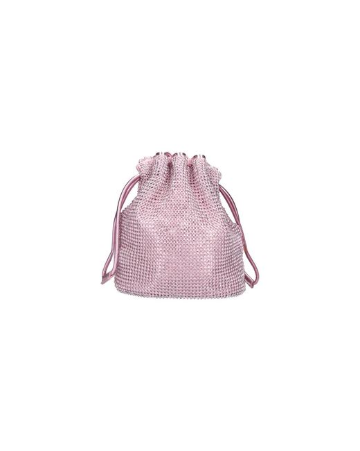Anya Hindmarch Pink Pouch Crystals "Eyes"