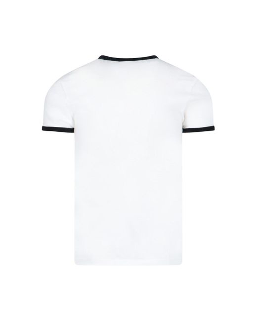 T-Shirt "Bumpy Reedition" di Courreges in White da Uomo