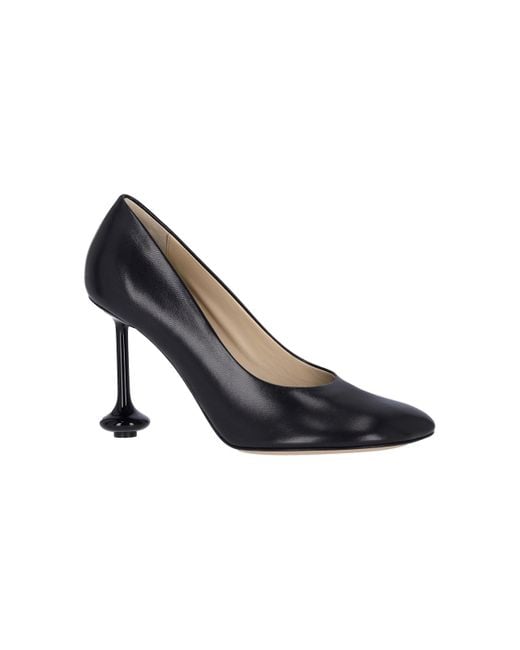 Loewe Black Toy Contrast-sole Leather Heeled Courts