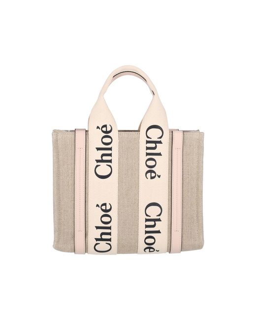 Chloé White Bags Linen
