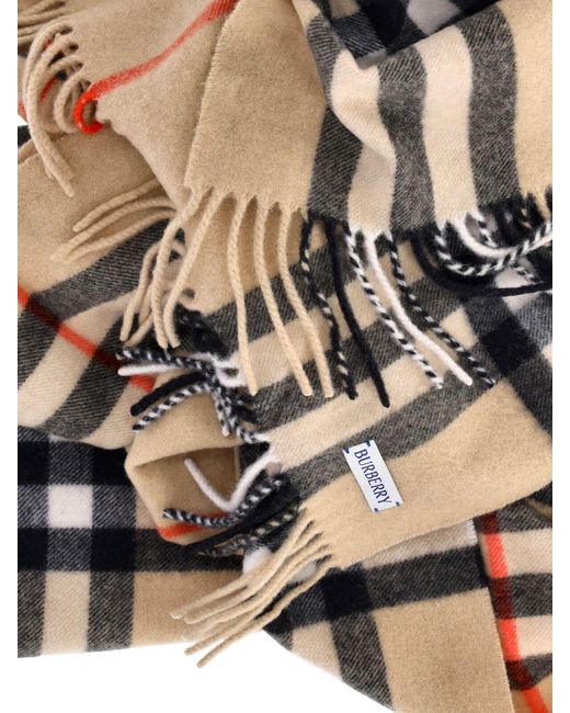 Burberry White Scarfs Cashmere