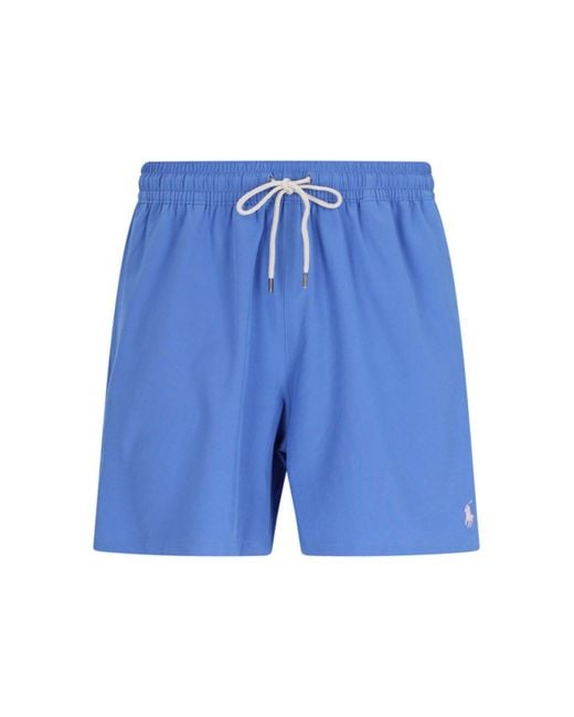 Polo Ralph Lauren Blue 'traveler' Swim Shorts for men