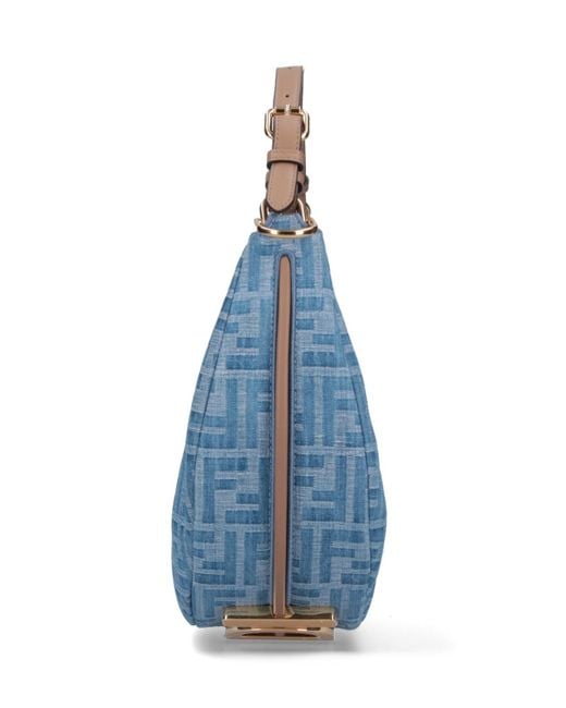 Fendi Blue 'graphy' Small Handbag