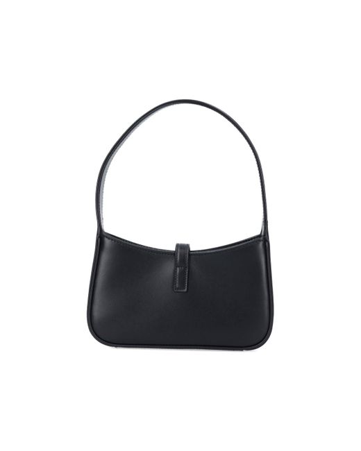 Saint Laurent Black 'le 5 A' 7' Hobo Mini Bag
