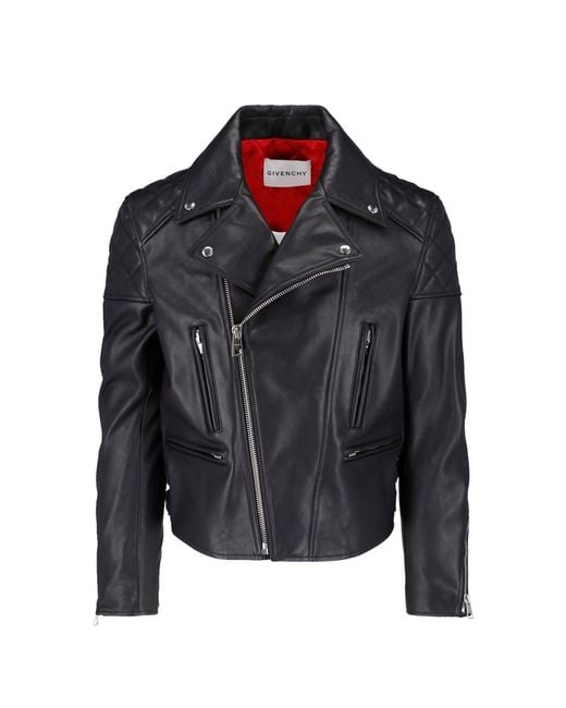 Givenchy Black Leather Jacket for men