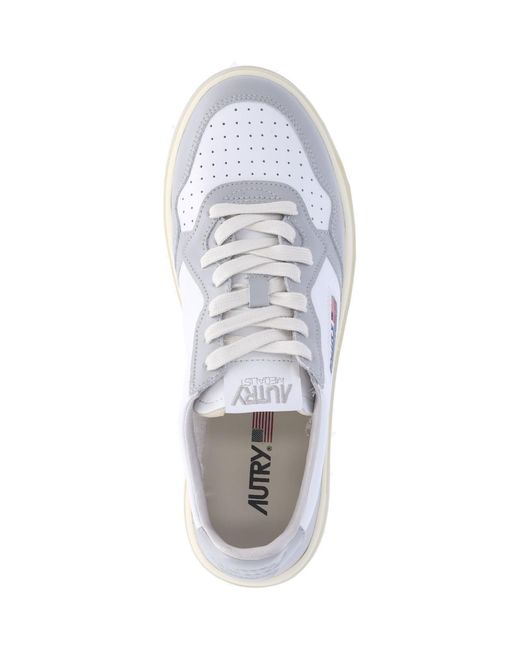 Autry White Low-Top Sneakers With Light Overlays for men