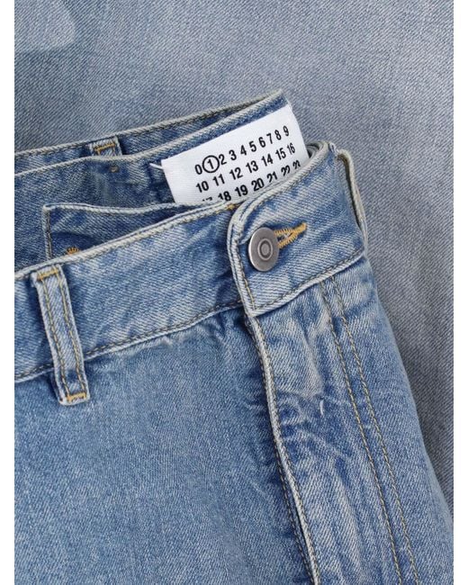 Maison Margiela Blue Denim Midi Skirt