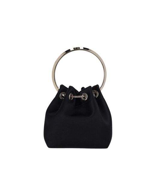 Borsa Bucket Mini "Bon Bon" di Jimmy Choo in Black