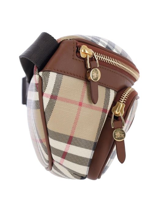 Burberry Brown Belt Bag "Check" for men