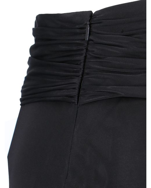 Saint Laurent Black ' A Matita' Midi Skirt